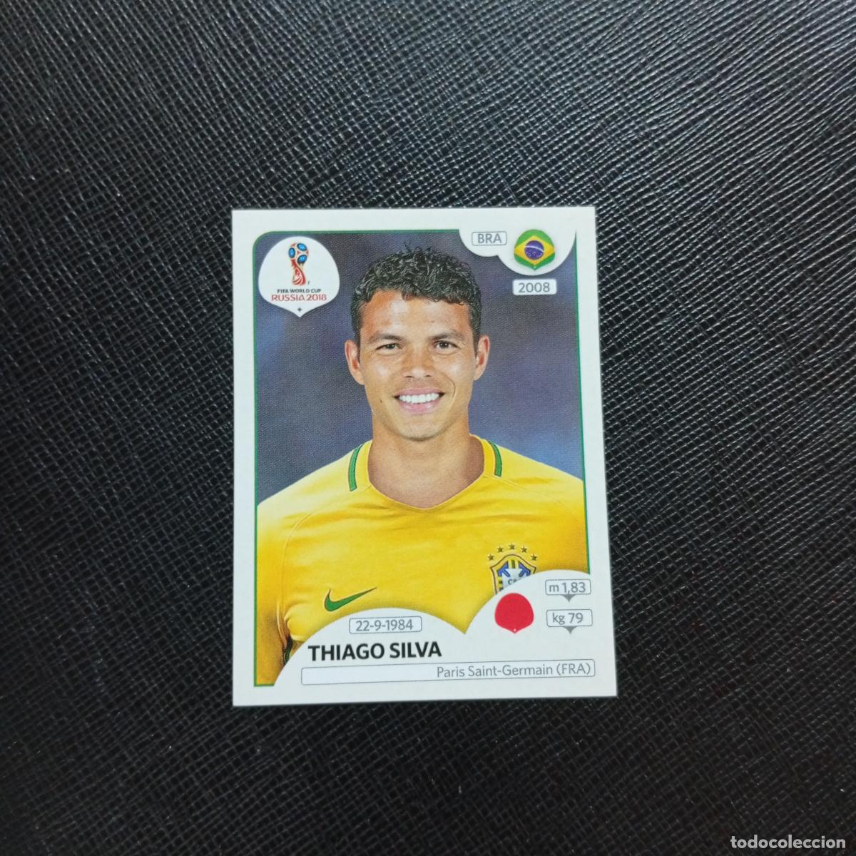 Fu&szlig;ball-Sticker: 356 THIAGO SILVA BRASIL PANINI MUNDIAL RUSIA 2018 CROMO FUTBOL 18 - SIN PEGAR - CJ2 ..