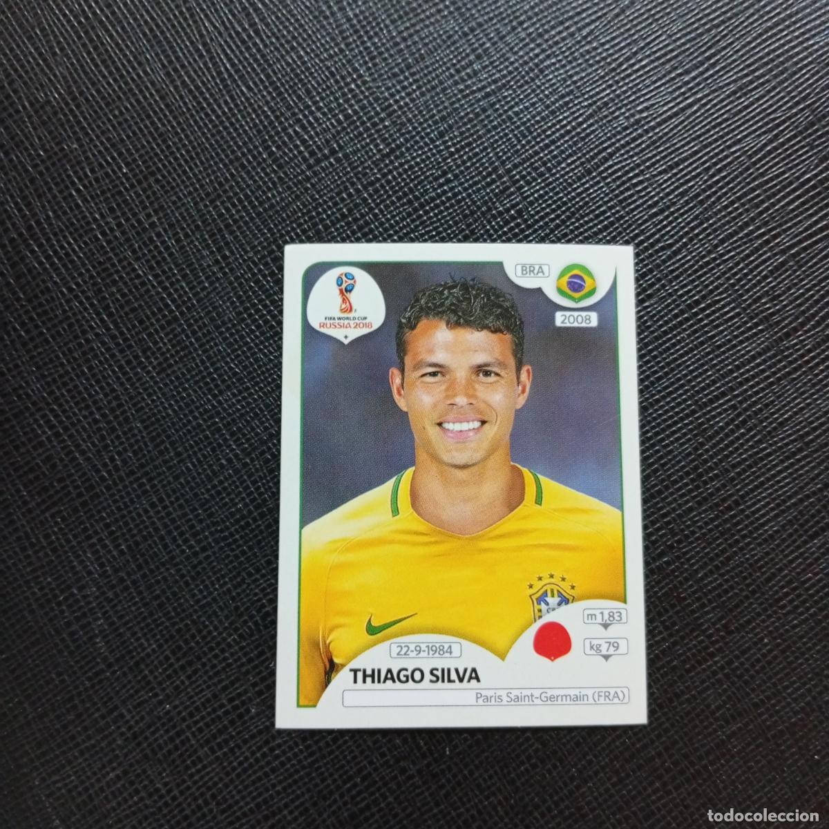 Fu&szlig;ball-Sticker: 356 THIAGO SILVA BRASIL PANINI MUNDIAL RUSIA 2018 CROMO FUTBOL 18 - SIN PEGAR - CJ2 ..
