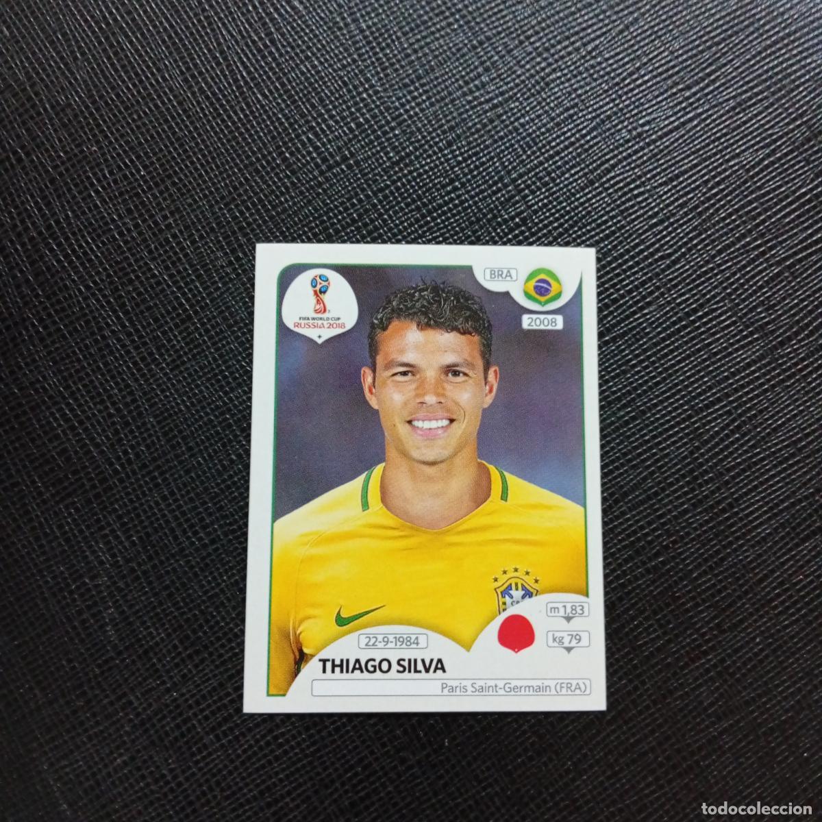 Fu&szlig;ball-Sticker: 356 THIAGO SILVA BRASIL PANINI MUNDIAL RUSIA 2018 CROMO FUTBOL 18 - SIN PEGAR - CJ2 ....
