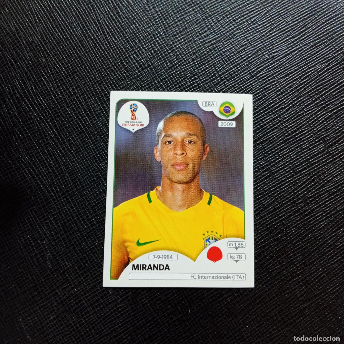Fu&szlig;ball-Sticker: 357 MIRANDA BRASIL PANINI MUNDIAL RUSIA 2018 CROMO FUTBOL 18 - SIN PEGAR - CJ2