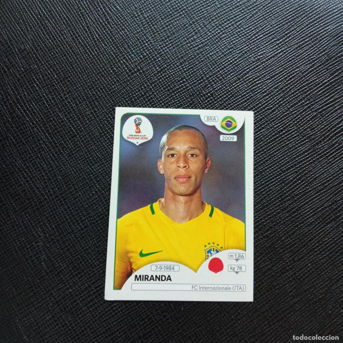Fu&szlig;ball-Sticker: 357 MIRANDA BRASIL PANINI MUNDIAL RUSIA 2018 CROMO FUTBOL 18 - SIN PEGAR - CJ2