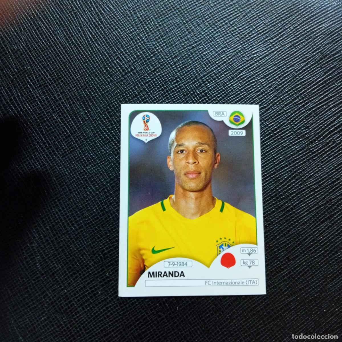 Fu&szlig;ball-Sticker: 357 MIRANDA BRASIL PANINI MUNDIAL RUSIA 2018 CROMO FUTBOL 18 - SIN PEGAR - CJ2