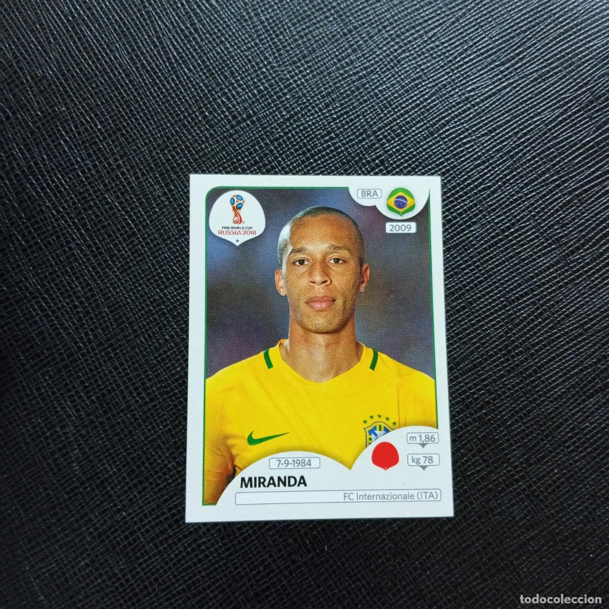 Fu&szlig;ball-Sticker: 357 MIRANDA BRASIL PANINI MUNDIAL RUSIA 2018 CROMO FUTBOL 18 - SIN PEGAR - CJ2 .