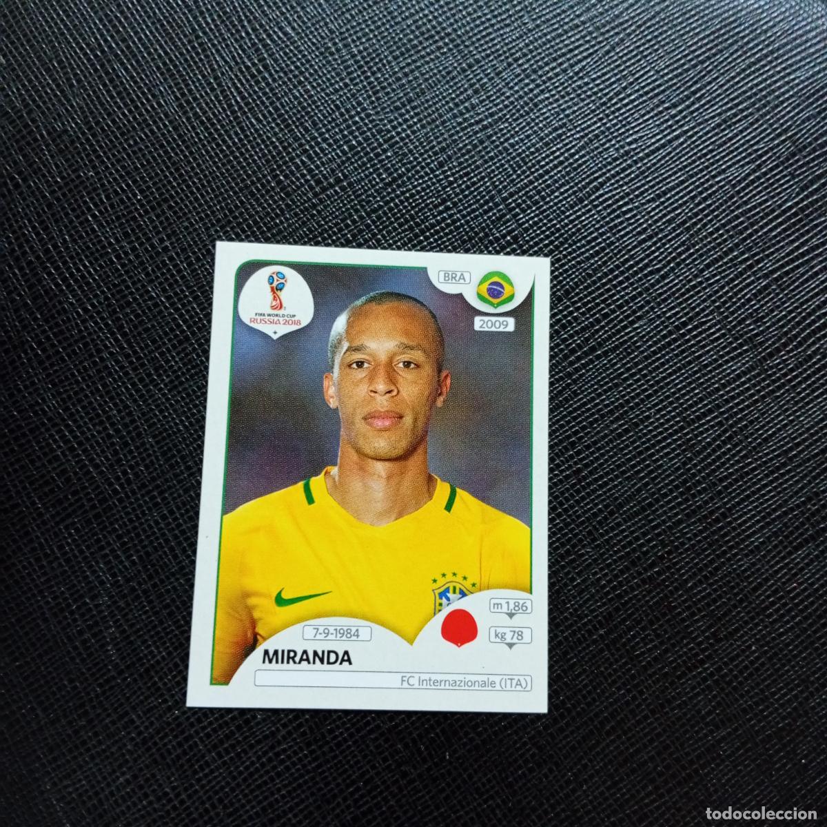 Fu&szlig;ball-Sticker: 357 MIRANDA BRASIL PANINI MUNDIAL RUSIA 2018 CROMO FUTBOL 18 - SIN PEGAR - CJ2 .