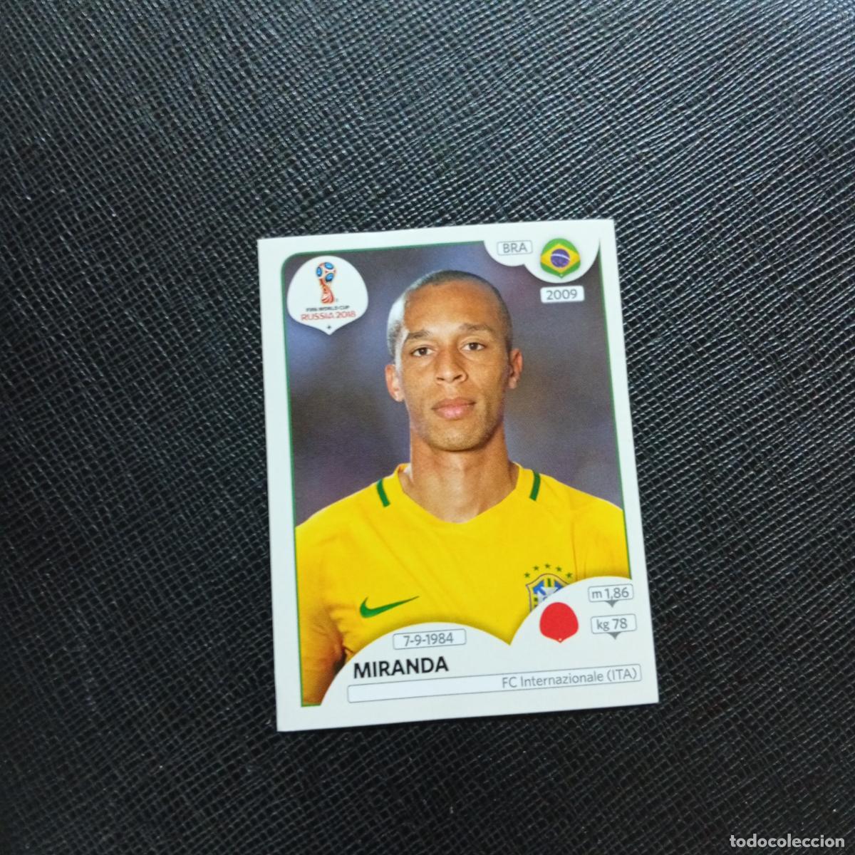 Cromos de Futebol: 357 MIRANDA BRASIL PANINI MUNDIAL RUSIA 2018 CROMO FUTBOL 18 - SIN PEGAR - CJ2 ....