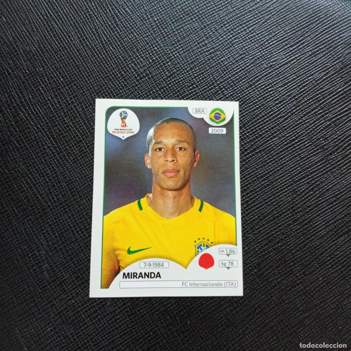 Cromos de Futebol: 357 MIRANDA BRASIL PANINI MUNDIAL RUSIA 2018 CROMO FUTBOL 18 - SIN PEGAR - CJ2 ....