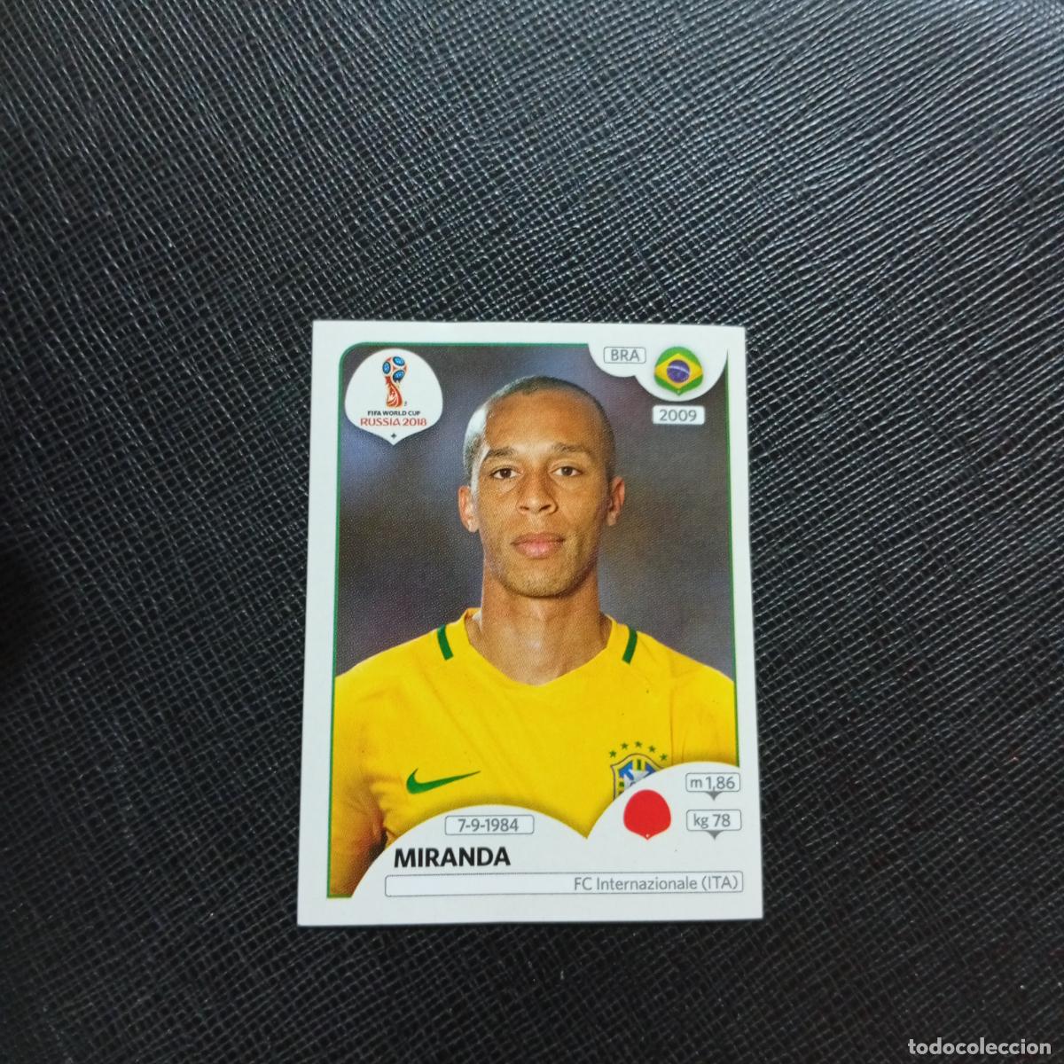 Cromos de Futebol: 357 MIRANDA BRASIL PANINI MUNDIAL RUSIA 2018 CROMO FUTBOL 18 - SIN PEGAR - CJ2 .....