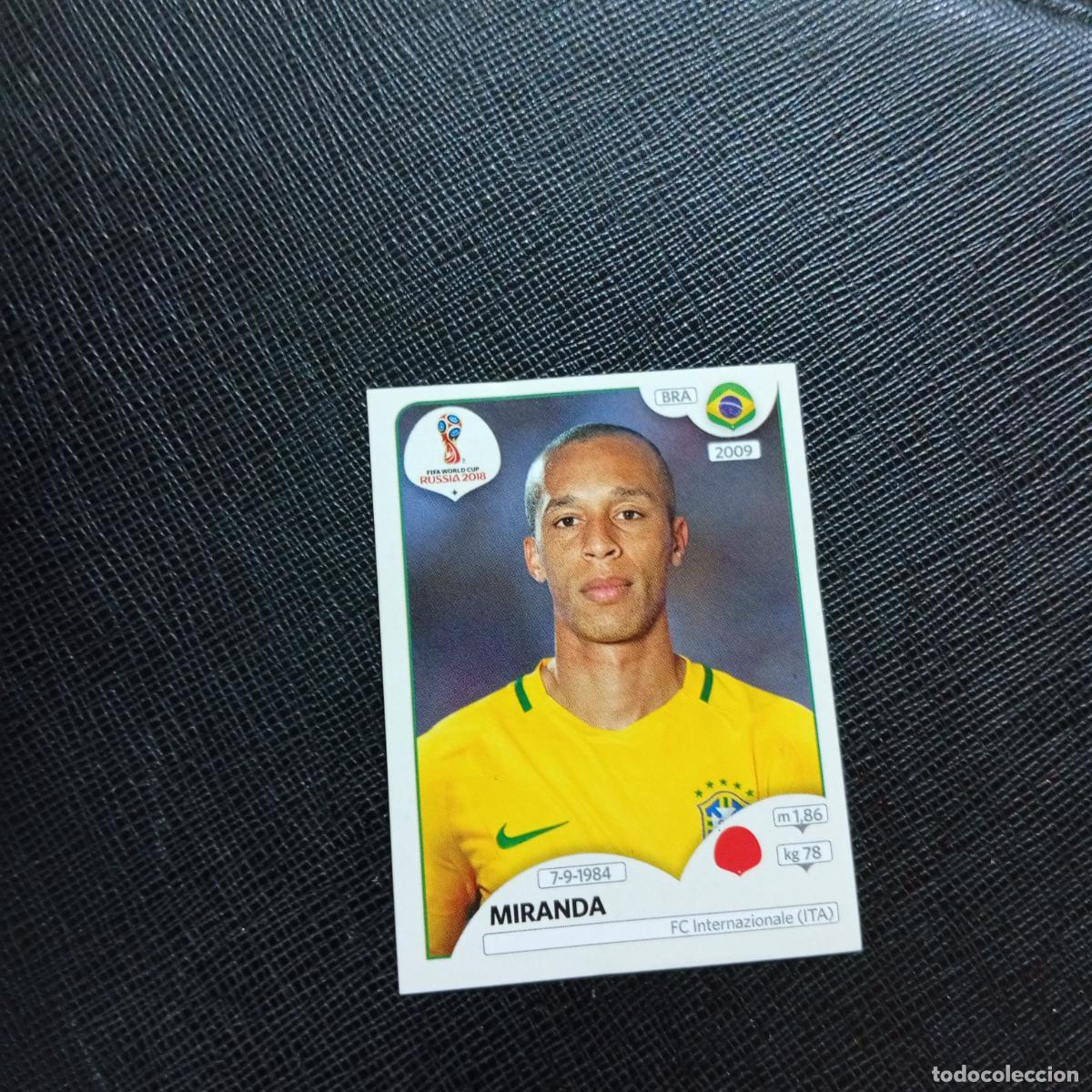 Cromos de Futebol: 357 MIRANDA BRASIL PANINI MUNDIAL RUSIA 2018 CROMO FUTBOL 18 - SIN PEGAR - CJ2 ......