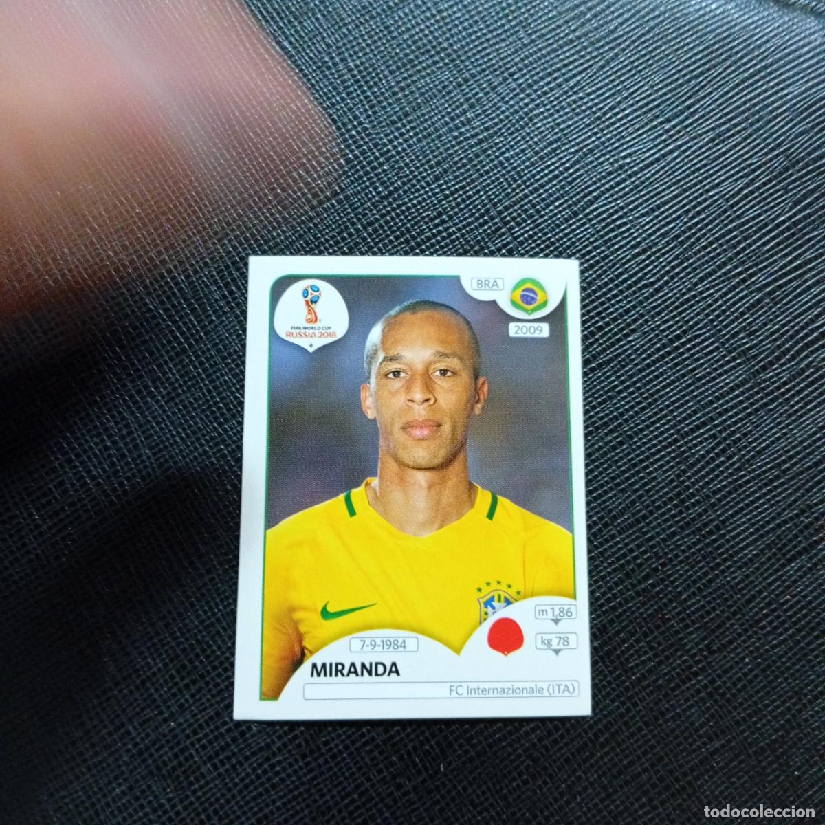 Cromos de Futebol: 357 MIRANDA BRASIL PANINI MUNDIAL RUSIA 2018 CROMO FUTBOL 18 - SIN PEGAR - CJ2 ......