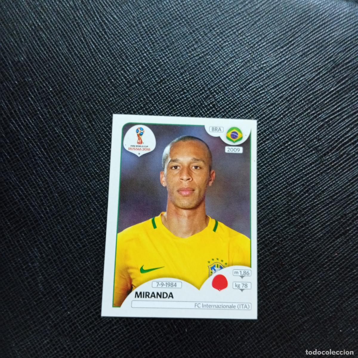 Cromos de Futebol: 357 MIRANDA BRASIL PANINI MUNDIAL RUSIA 2018 CROMO FUTBOL 18 - SIN PEGAR - CJ2 .......