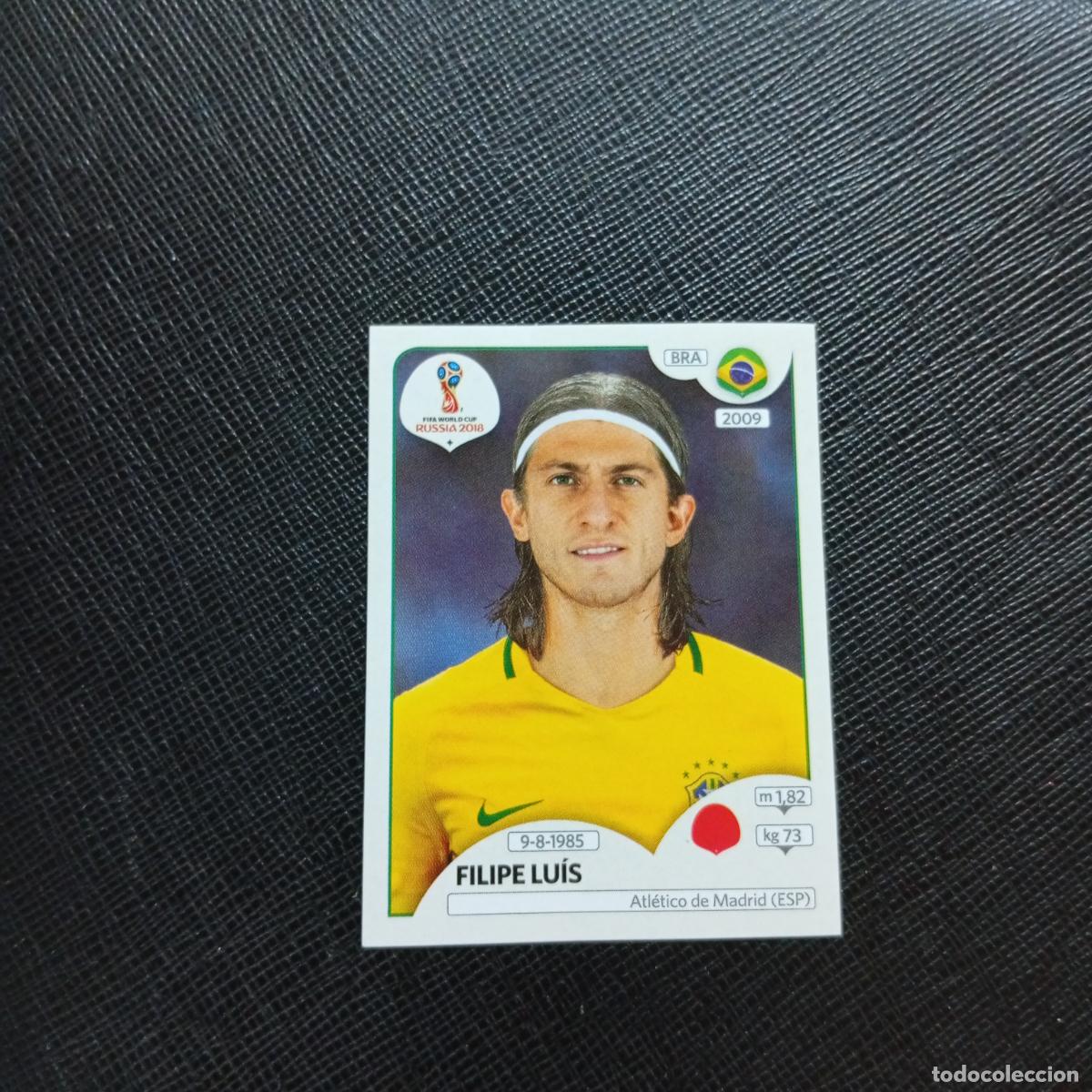 Cartes &agrave; collectionner de Football: 358 FILIPE LUIS BRASIL PANINI MUNDIAL RUSIA 2018 CROMO FUTBOL 18 - SIN PEGAR - CJ2