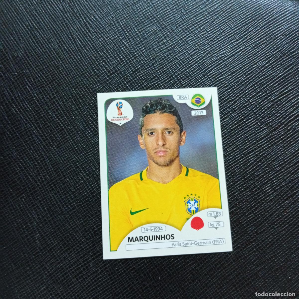 Cartes &agrave; collectionner de Football: 359 MARQUINHOS BRASIL PANINI MUNDIAL RUSIA 2018 CROMO FUTBOL 18 - SIN PEGAR - CJ2