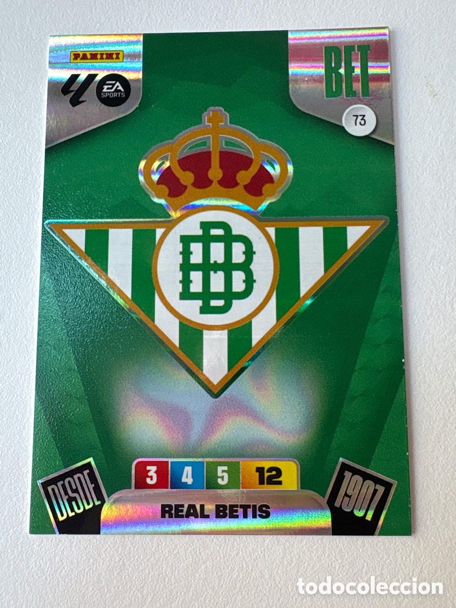 Cartes &agrave; collectionner de Football: Carta Escudo Betis 73 Adrenalyn 2025-26