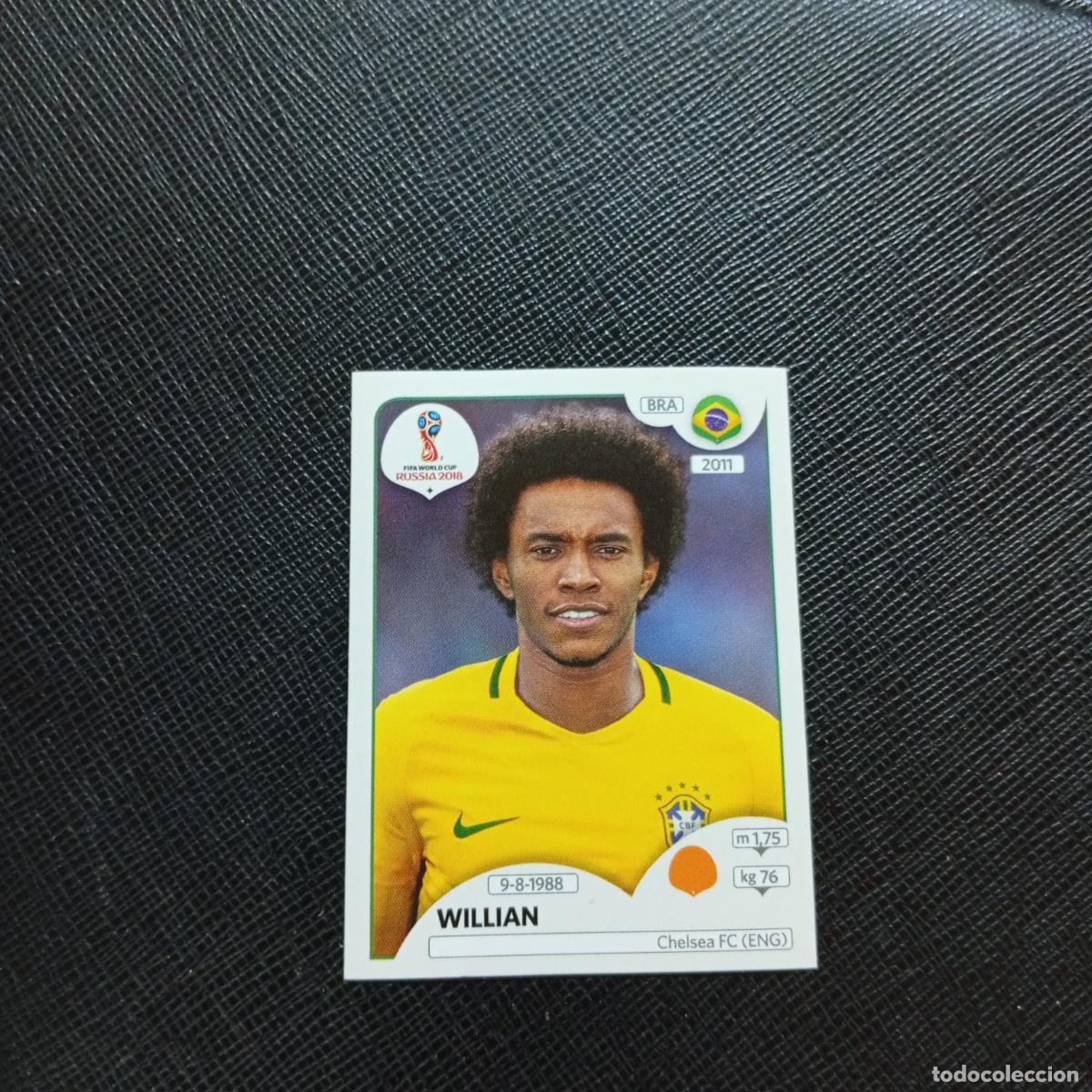 Football Stickers: 361 WILLIAN BRASIL PANINI MUNDIAL RUSIA 2018 CROMO FUTBOL 18 - SIN PEGAR - CJ2