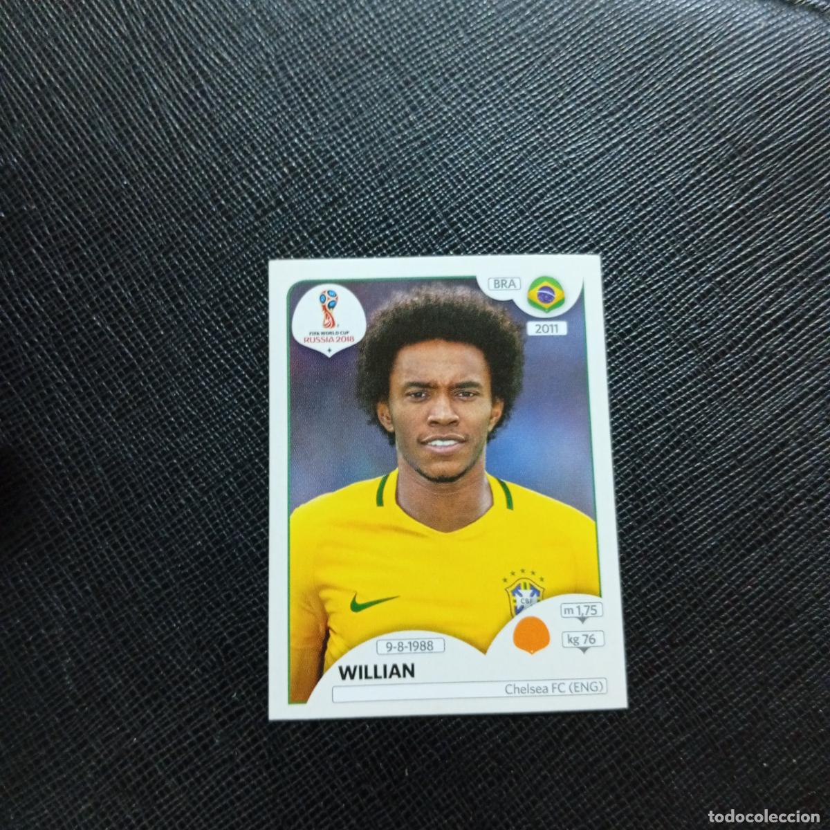 Football Stickers: 361 WILLIAN BRASIL PANINI MUNDIAL RUSIA 2018 CROMO FUTBOL 18 - SIN PEGAR - CJ2