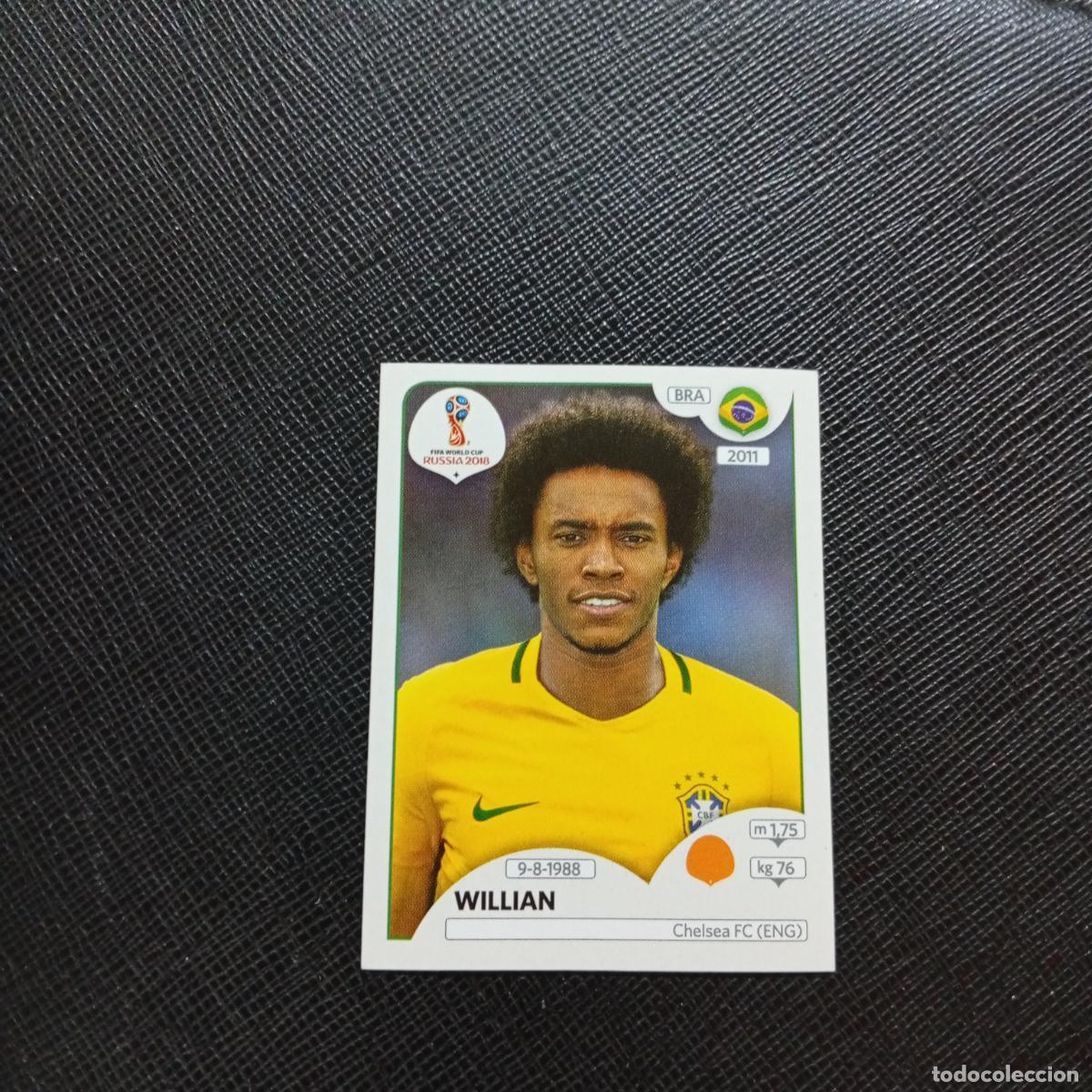 Football Stickers: 361 WILLIAN BRASIL PANINI MUNDIAL RUSIA 2018 CROMO FUTBOL 18 - SIN PEGAR - CJ2 .