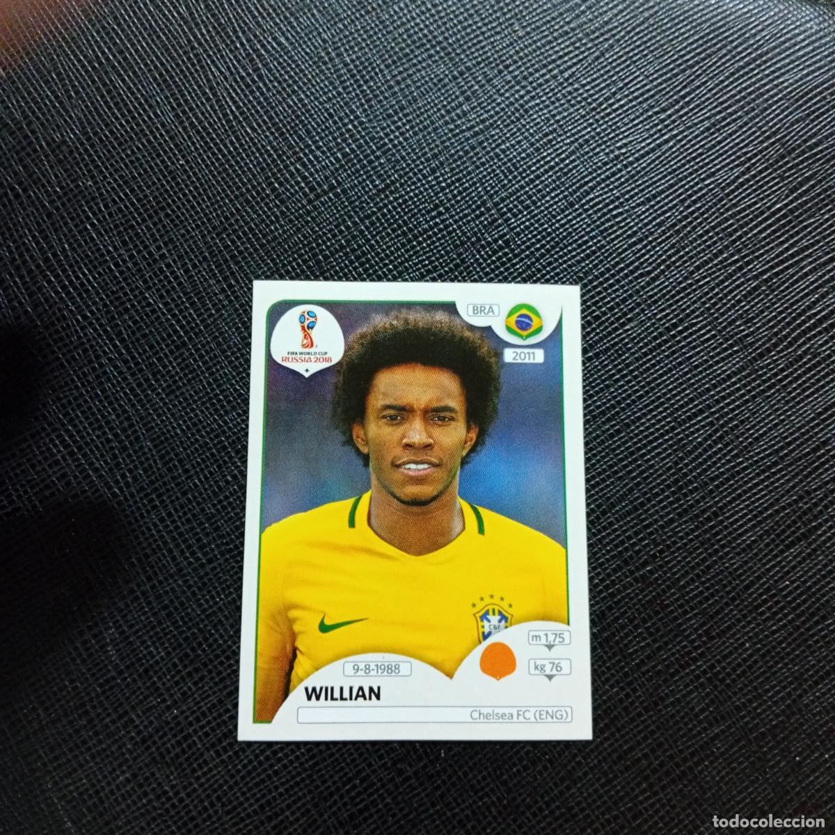 Football Stickers: 361 WILLIAN BRASIL PANINI MUNDIAL RUSIA 2018 CROMO FUTBOL 18 - SIN PEGAR - CJ2 .
