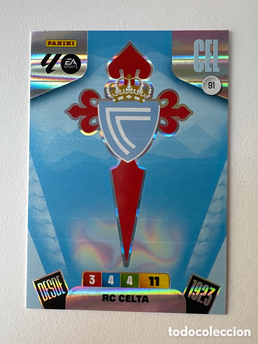 Figurine di Calcio: Carta Escudo Celta 91 Adrenalyn 2025-26