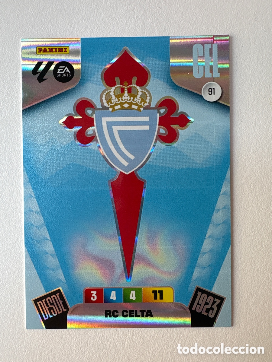 Figurine di Calcio: Carta Escudo Celta 91 Adrenalyn 2025-26