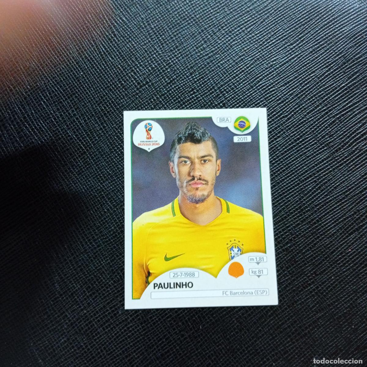 Figurine di Calcio: 362 PAULINHO BRASIL PANINI MUNDIAL RUSIA 2018 CROMO FUTBOL 18 - SIN PEGAR - CJ2 .....