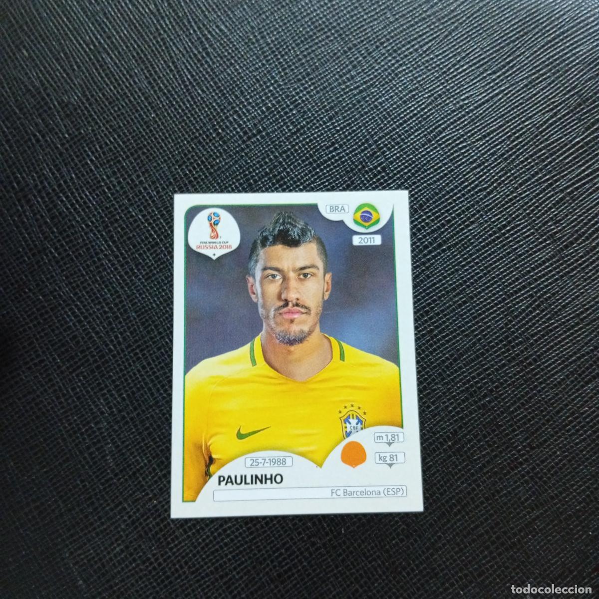 Figurine di Calcio: 362 PAULINHO BRASIL PANINI MUNDIAL RUSIA 2018 CROMO FUTBOL 18 - SIN PEGAR - CJ2 .....