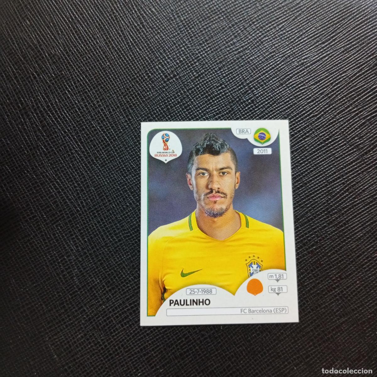 Figurine di Calcio: 362 PAULINHO BRASIL PANINI MUNDIAL RUSIA 2018 CROMO FUTBOL 18 - SIN PEGAR - CJ2 ......