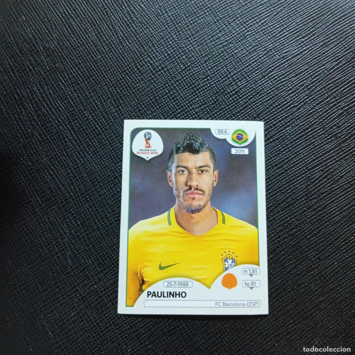 Figurine di Calcio: 362 PAULINHO BRASIL PANINI MUNDIAL RUSIA 2018 CROMO FUTBOL 18 - SIN PEGAR - CJ2 ......