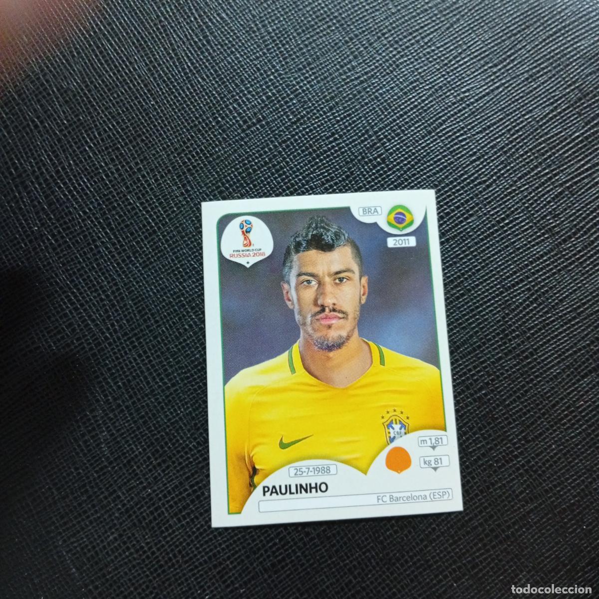 Figurine di Calcio: 362 PAULINHO BRASIL PANINI MUNDIAL RUSIA 2018 CROMO FUTBOL 18 - SIN PEGAR - CJ2 .......