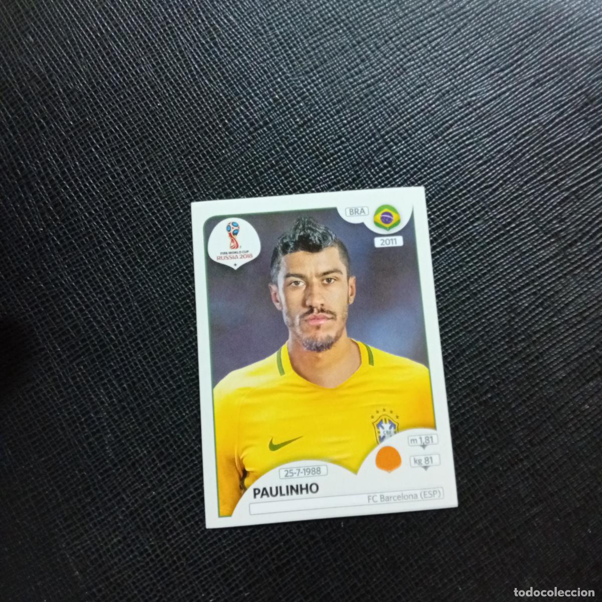 Figurine di Calcio: 362 PAULINHO BRASIL PANINI MUNDIAL RUSIA 2018 CROMO FUTBOL 18 - SIN PEGAR - CJ2 .......