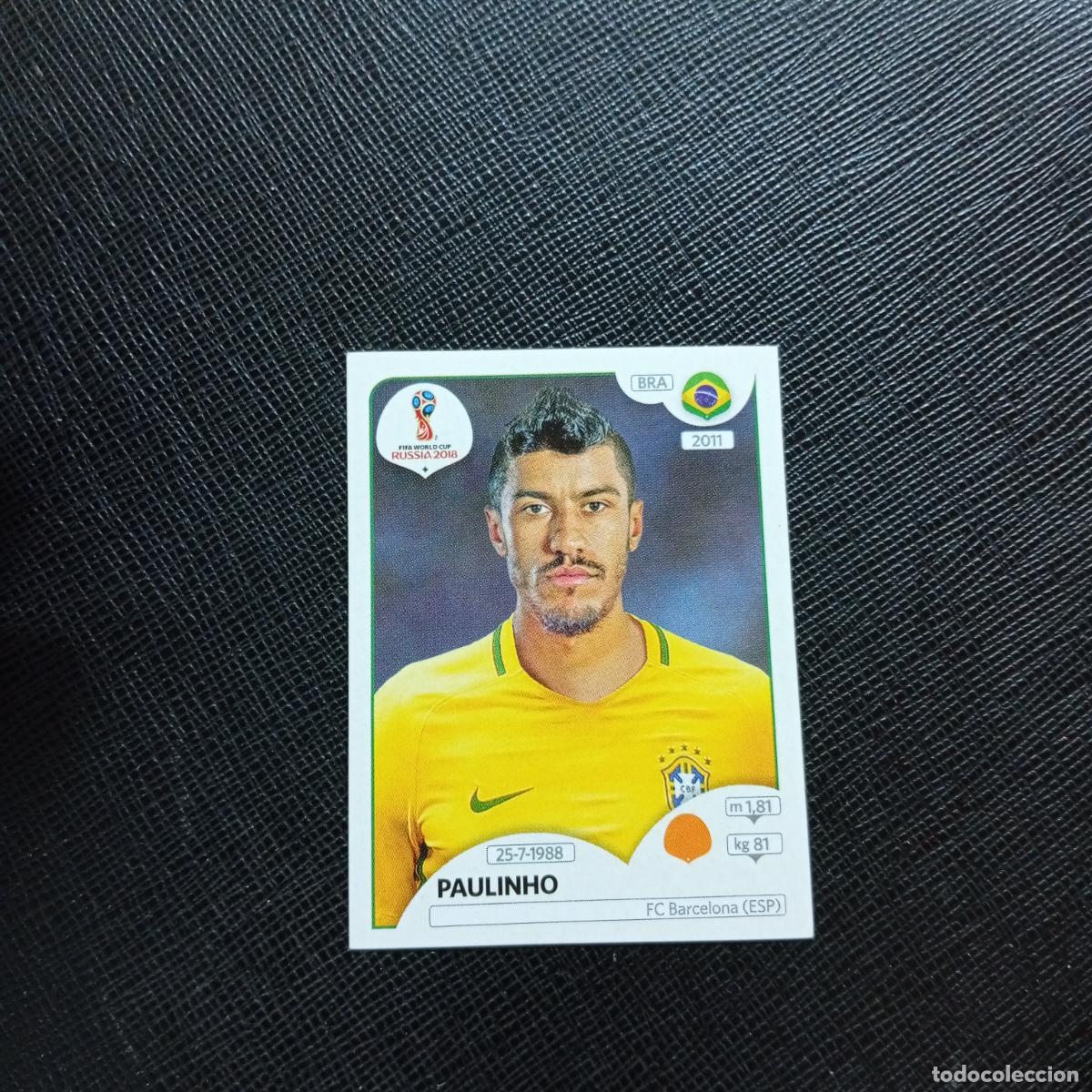 Figurine di Calcio: 362 PAULINHO BRASIL PANINI MUNDIAL RUSIA 2018 CROMO FUTBOL 18 - SIN PEGAR - CJ2 ........