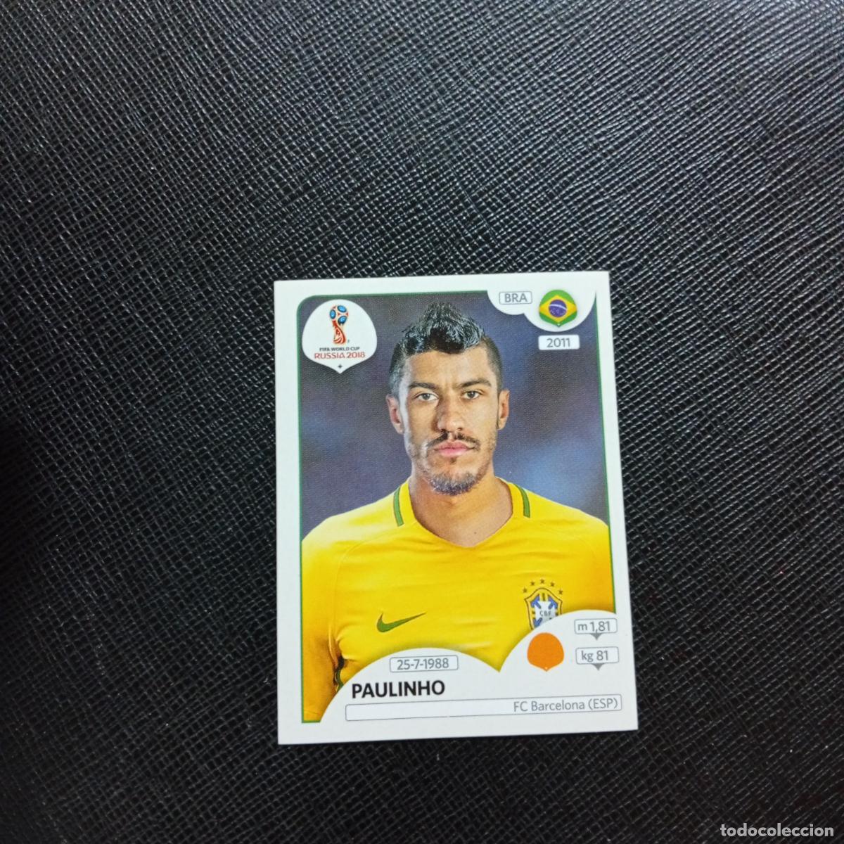 Football Stickers: 362 PAULINHO BRASIL PANINI MUNDIAL RUSIA 2018 CROMO FUTBOL 18 - SIN PEGAR - CJ2 .........