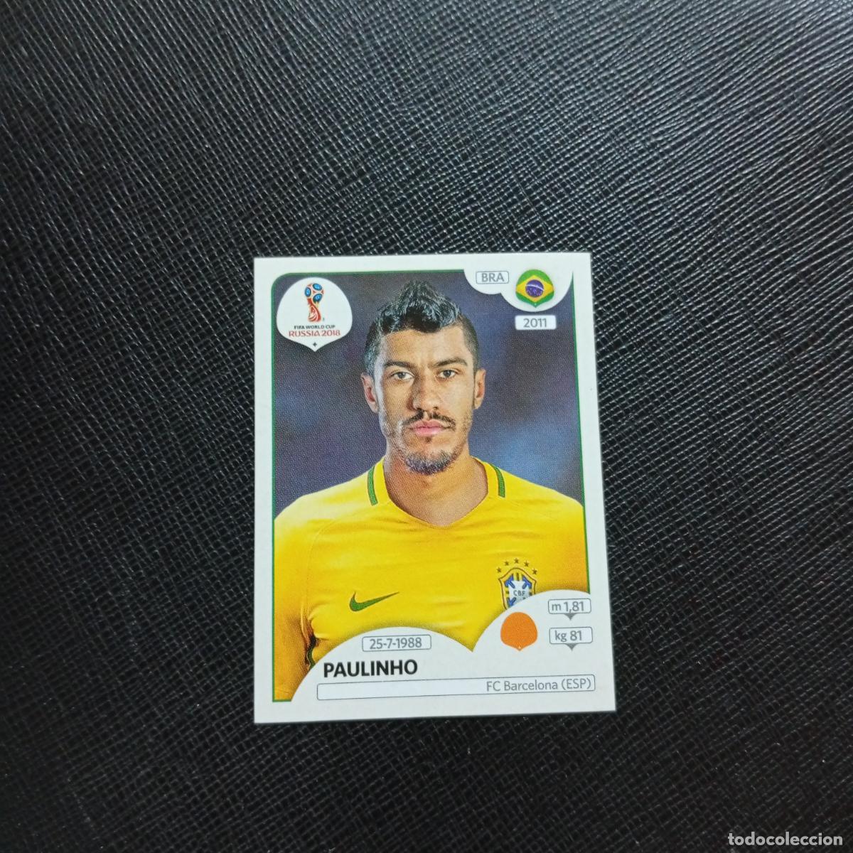 Football Stickers: 362 PAULINHO BRASIL PANINI MUNDIAL RUSIA 2018 CROMO FUTBOL 18 - SIN PEGAR - CJ2 ..........