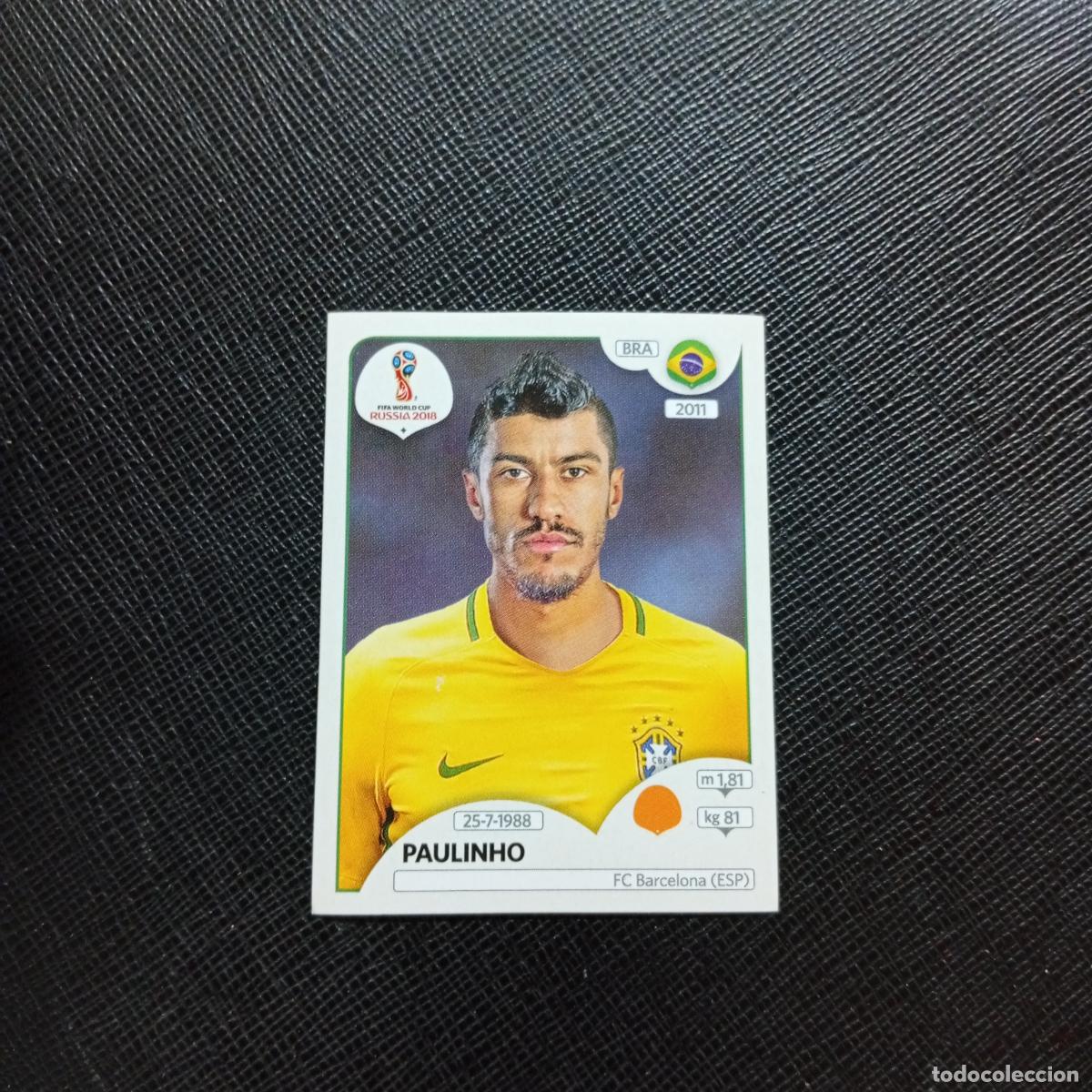 Football Stickers: 362 PAULINHO BRASIL PANINI MUNDIAL RUSIA 2018 CROMO FUTBOL 18 - SIN PEGAR - CJ2 ...........