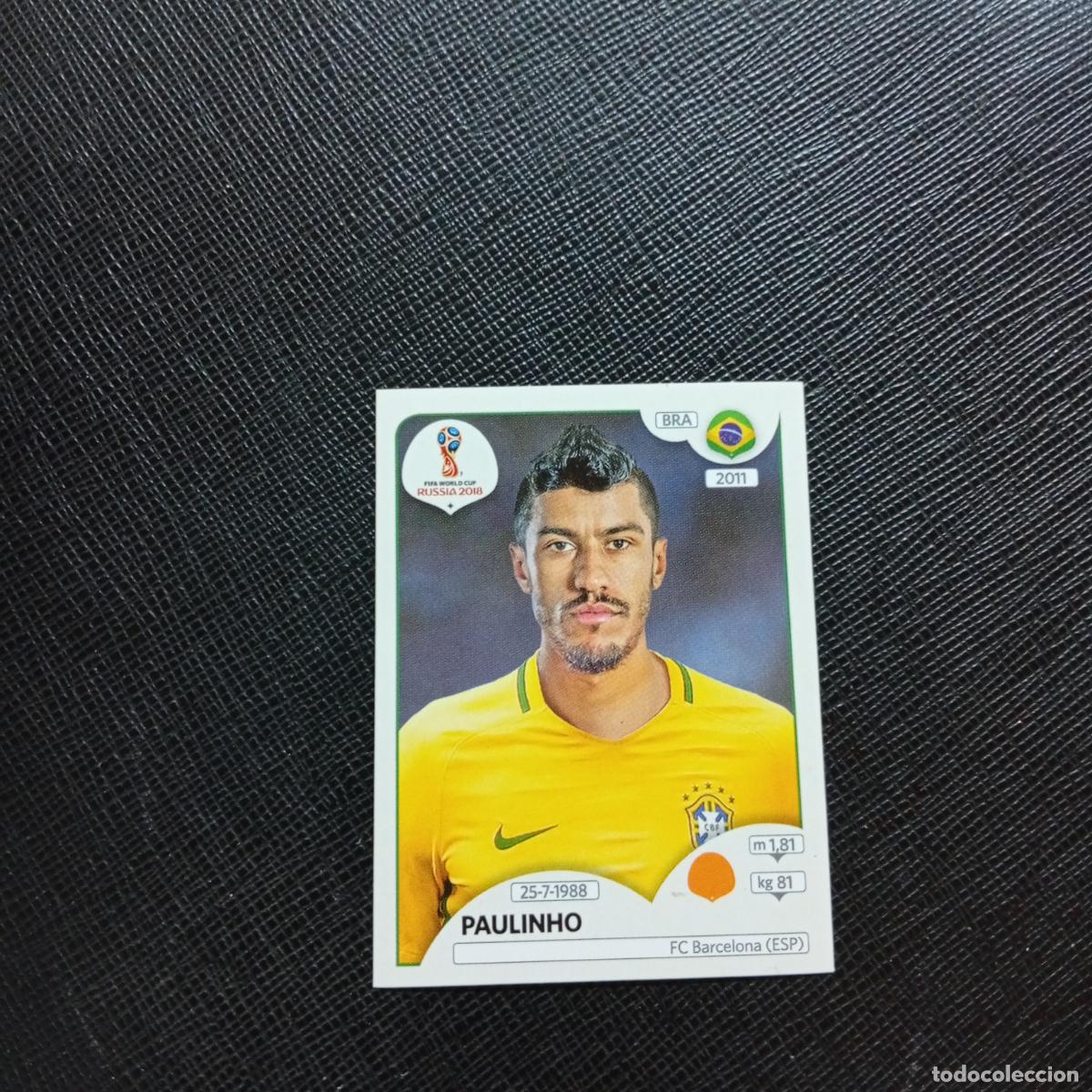 Football Stickers: 362 PAULINHO BRASIL PANINI MUNDIAL RUSIA 2018 CROMO FUTBOL 18 - SIN PEGAR - CJ2 ...........