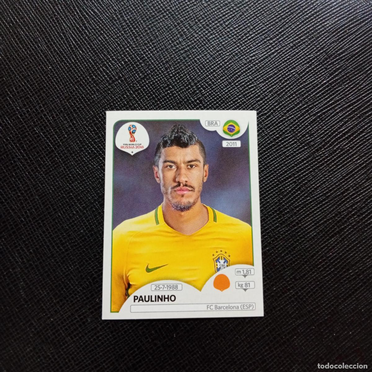 Football Stickers: 362 PAULINHO BRASIL PANINI MUNDIAL RUSIA 2018 CROMO FUTBOL 18 - SIN PEGAR - CJ2 .............