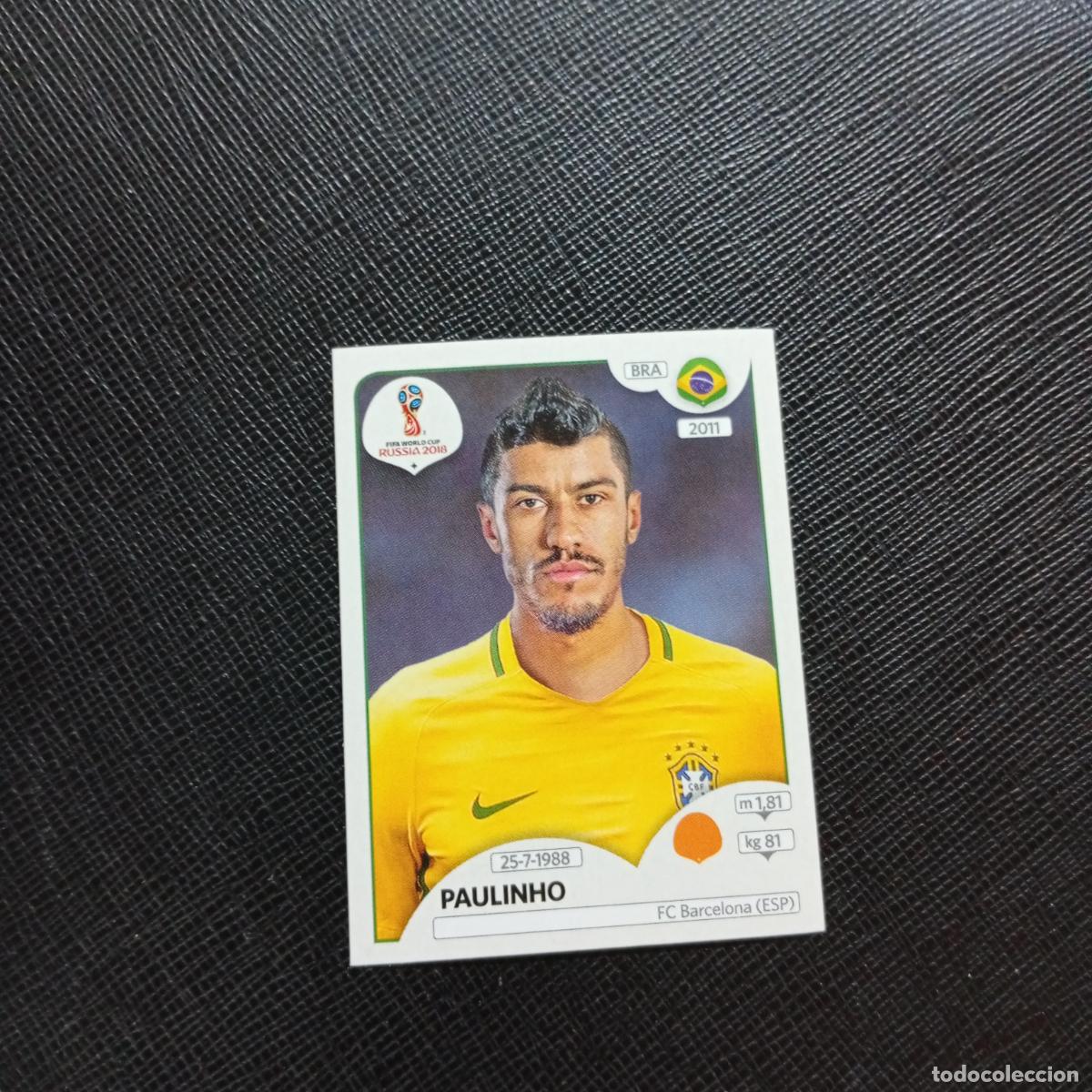 Football Stickers: 362 PAULINHO BRASIL PANINI MUNDIAL RUSIA 2018 CROMO FUTBOL 18 - SIN PEGAR - CJ2 .............