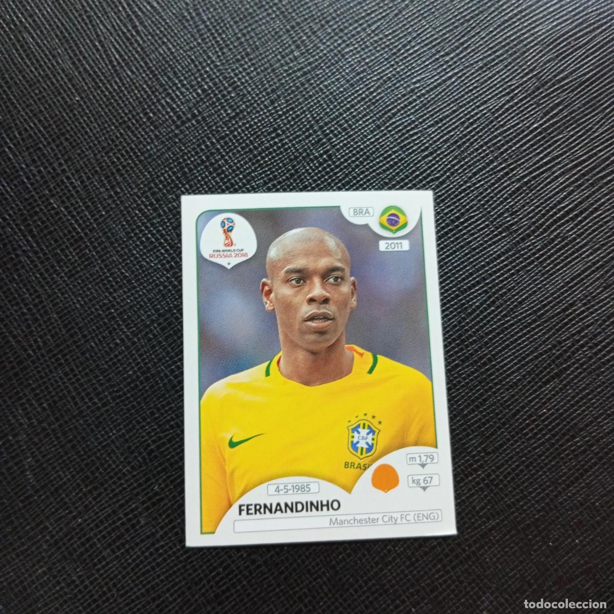 Football Stickers: 363 FERNANDINHO BRASIL PANINI MUNDIAL RUSIA 2018 CROMO FUTBOL 18 - SIN PEGAR - CJ2