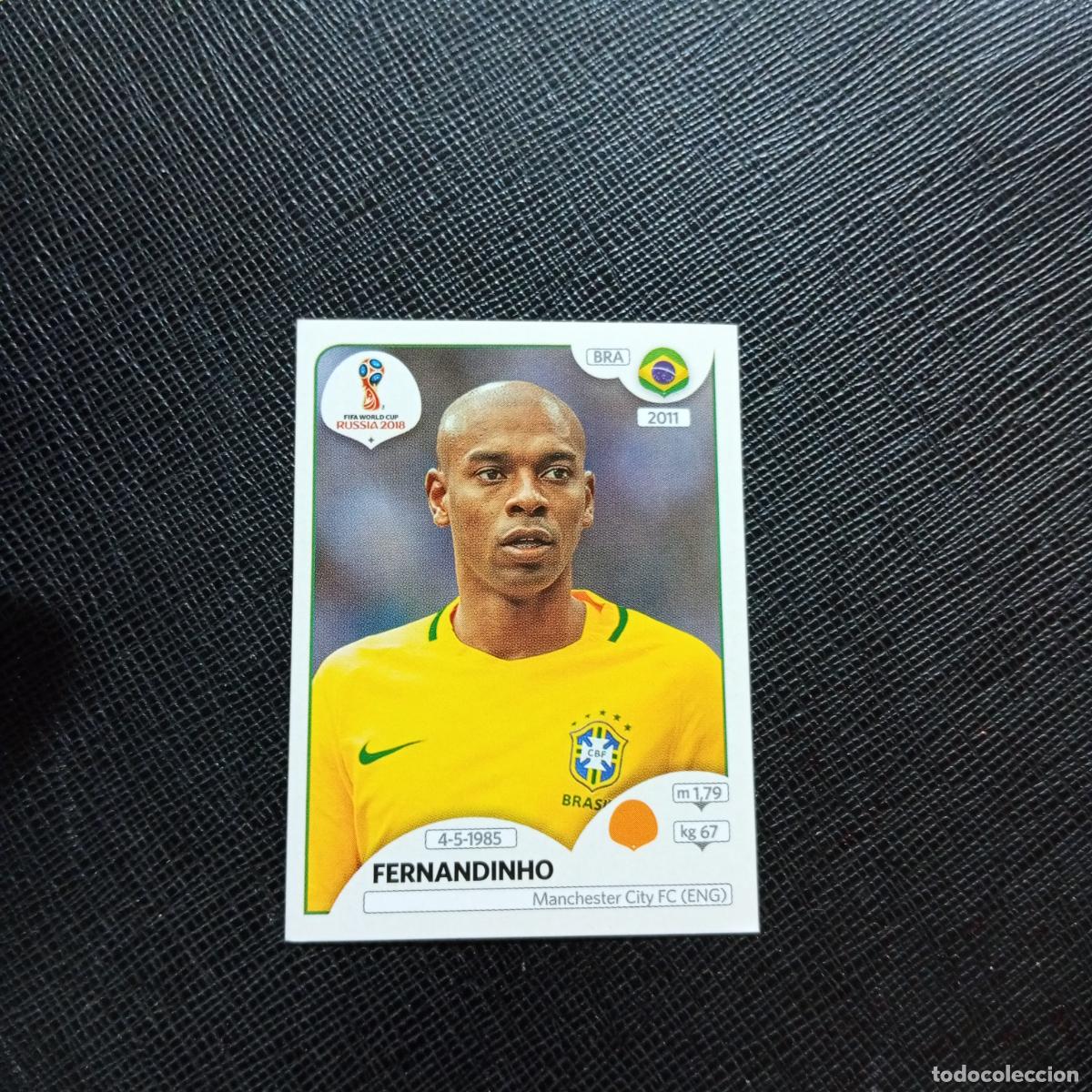 Football Stickers: 363 FERNANDINHO BRASIL PANINI MUNDIAL RUSIA 2018 CROMO FUTBOL 18 - SIN PEGAR - CJ2