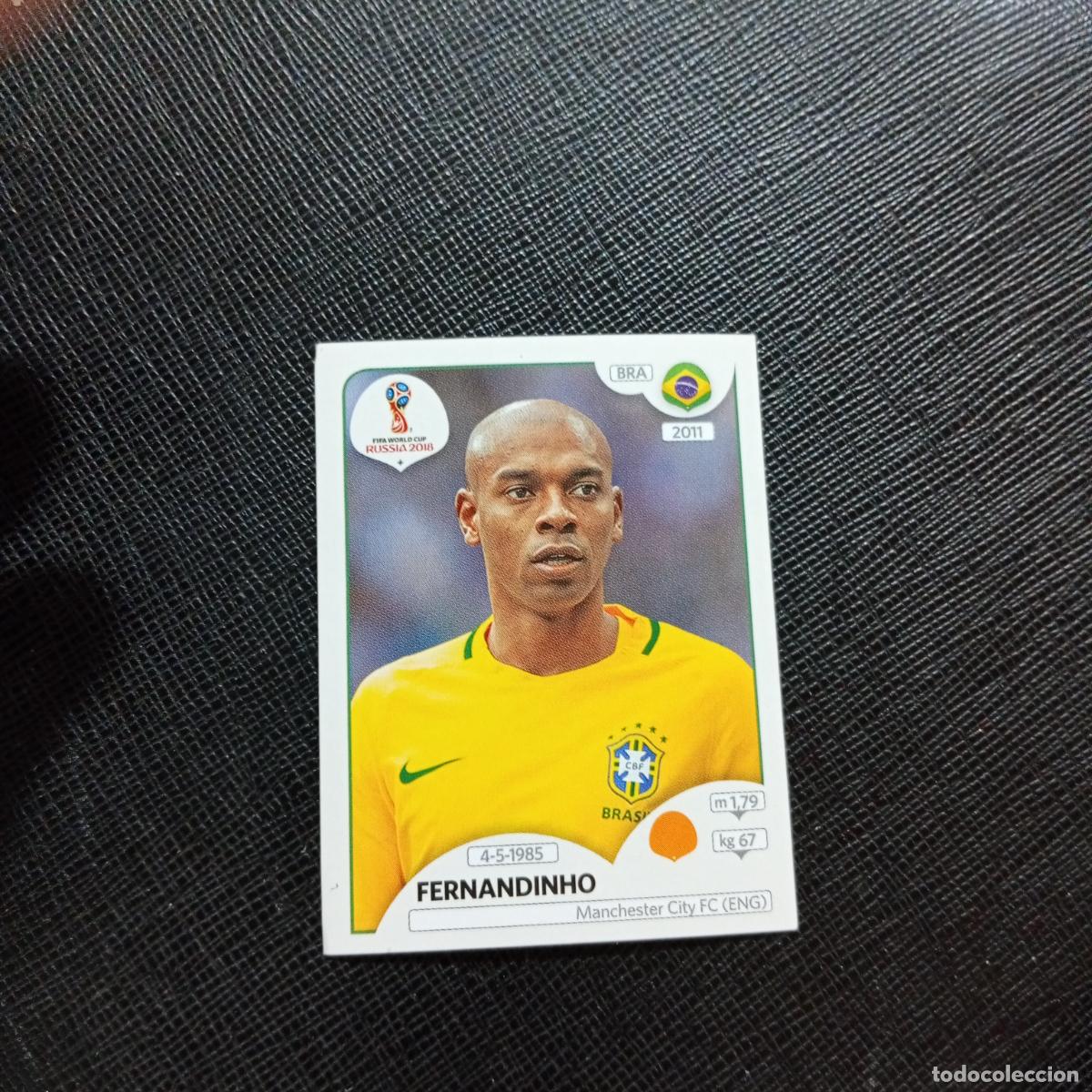 Football Stickers: 363 FERNANDINHO BRASIL PANINI MUNDIAL RUSIA 2018 CROMO FUTBOL 18 - SIN PEGAR - CJ2 .