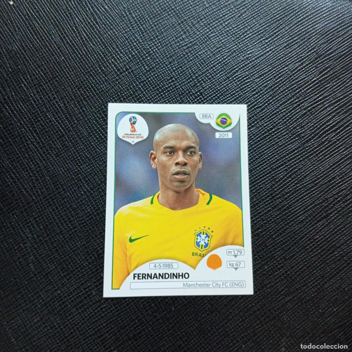 Cromos de f&uacute;tbol: 363 FERNANDINHO BRASIL PANINI MUNDIAL RUSIA 2018 CROMO FUTBOL 18 - SIN PEGAR - CJ2 ..