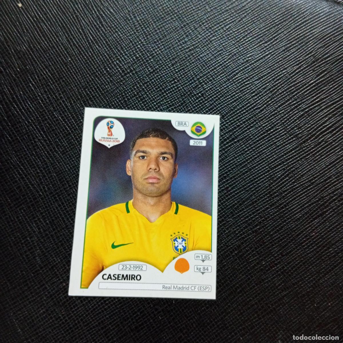 Cromos de f&uacute;tbol: 364 CASEMIRO BRASIL PANINI MUNDIAL RUSIA 2018 CROMO FUTBOL 18 - SIN PEGAR - CJ2 B