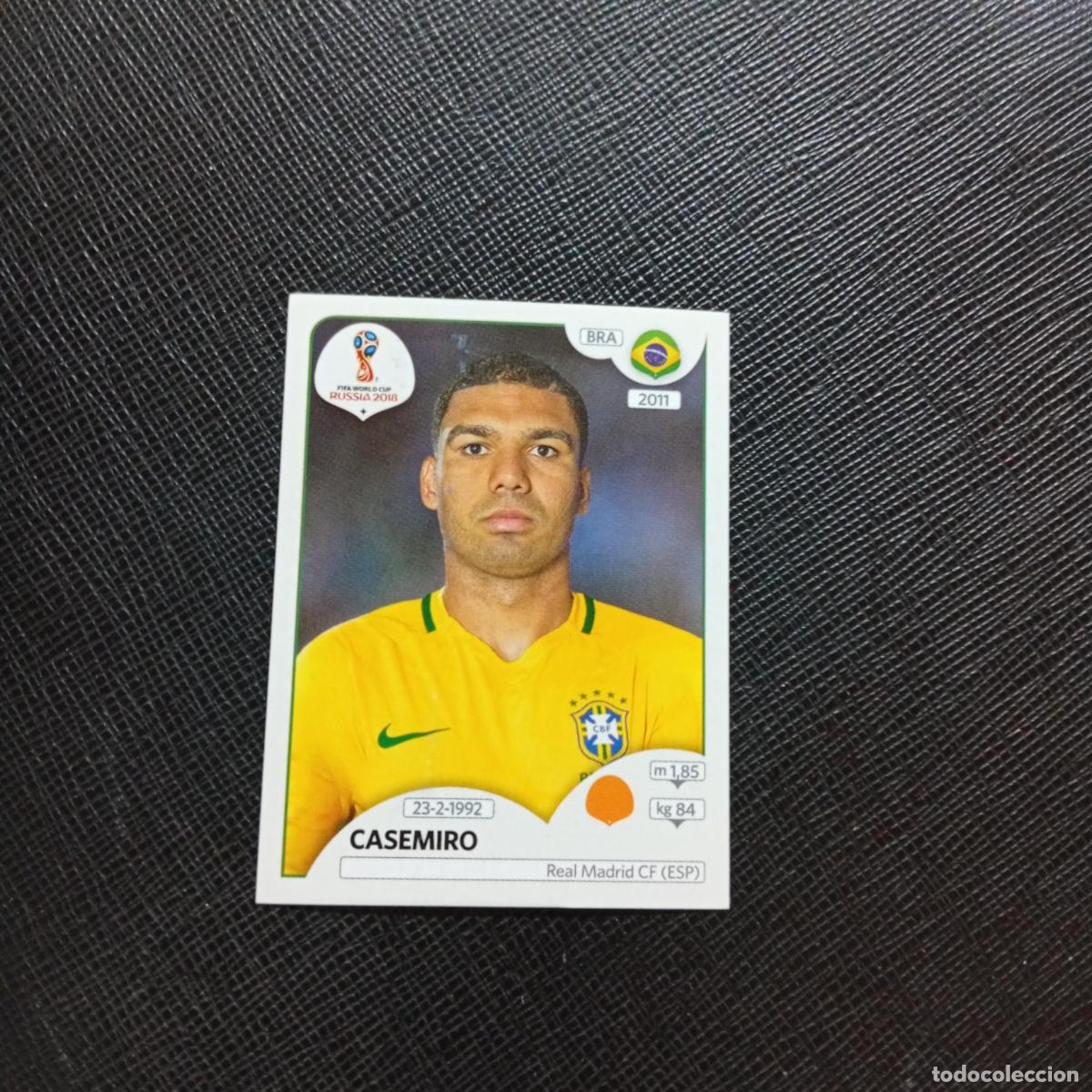 Cromos de f&uacute;tbol: 364 CASEMIRO BRASIL PANINI MUNDIAL RUSIA 2018 CROMO FUTBOL 18 - SIN PEGAR - CJ2 .