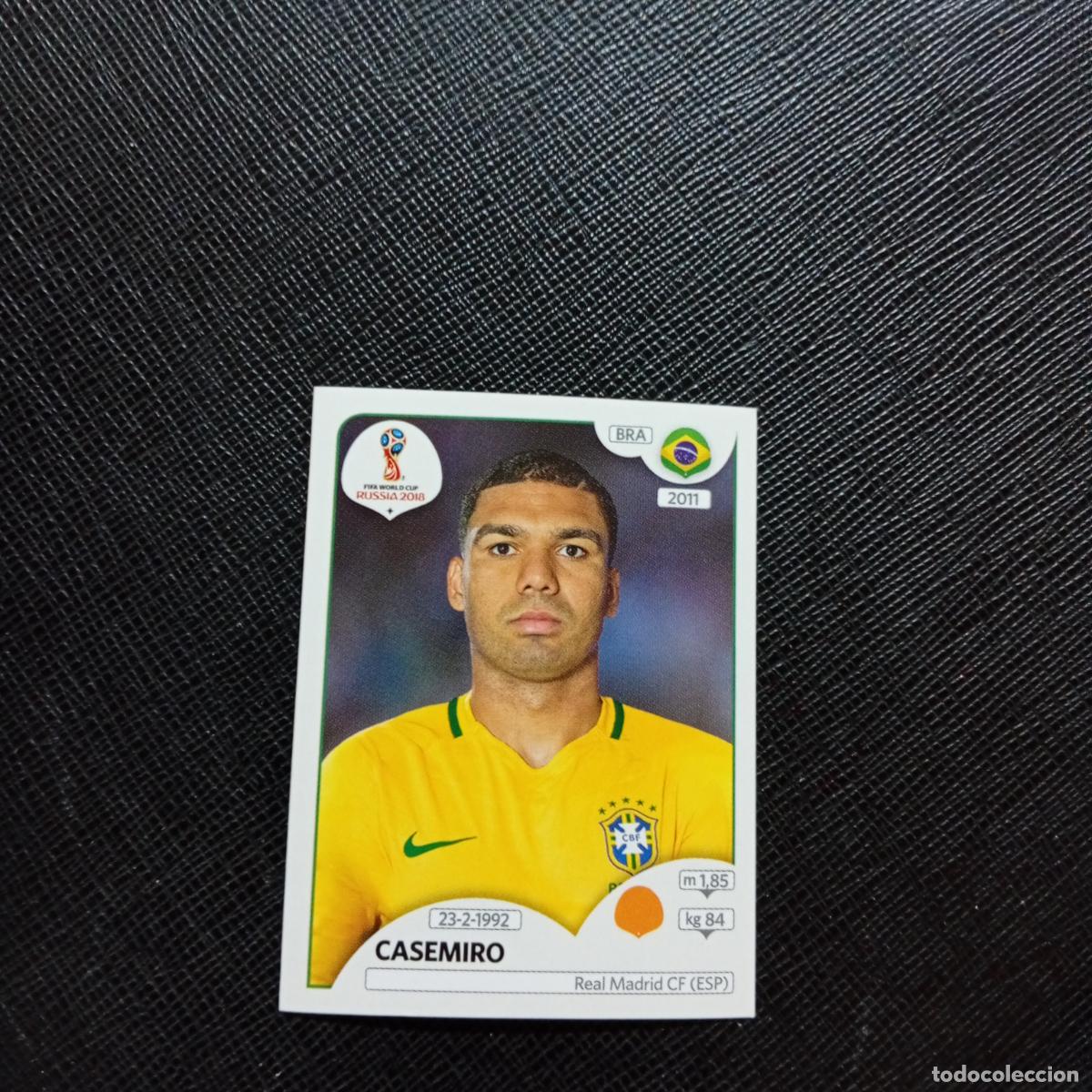 Cromos de f&uacute;tbol: 364 CASEMIRO BRASIL PANINI MUNDIAL RUSIA 2018 CROMO FUTBOL 18 - SIN PEGAR - CJ2 ..