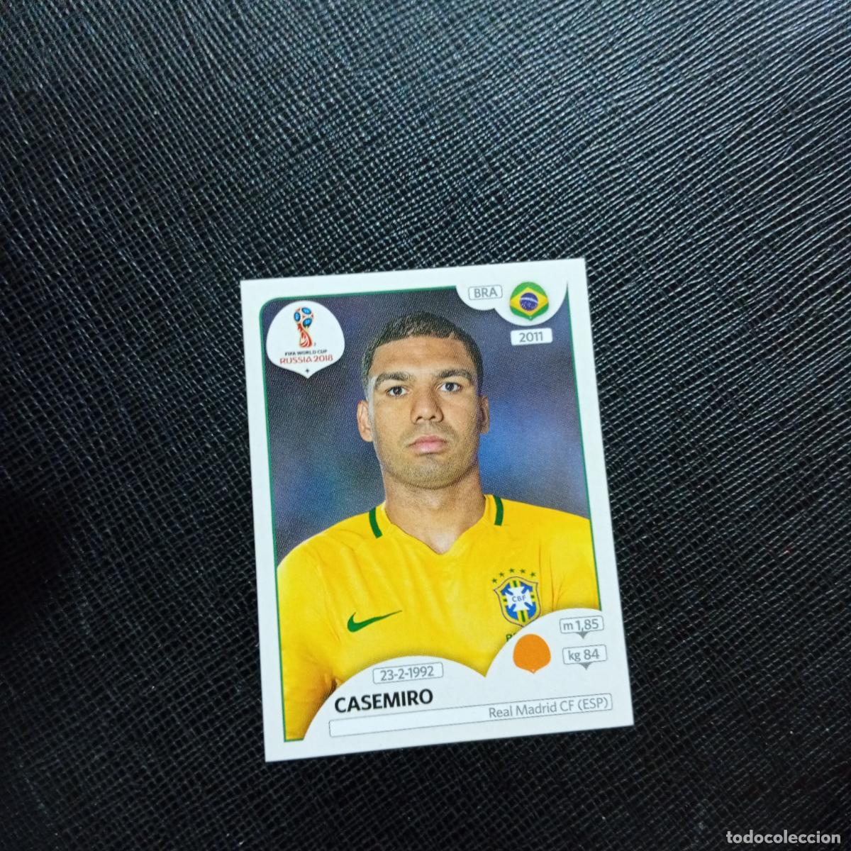 Cromos de f&uacute;tbol: 364 CASEMIRO BRASIL PANINI MUNDIAL RUSIA 2018 CROMO FUTBOL 18 - SIN PEGAR - CJ2 ..