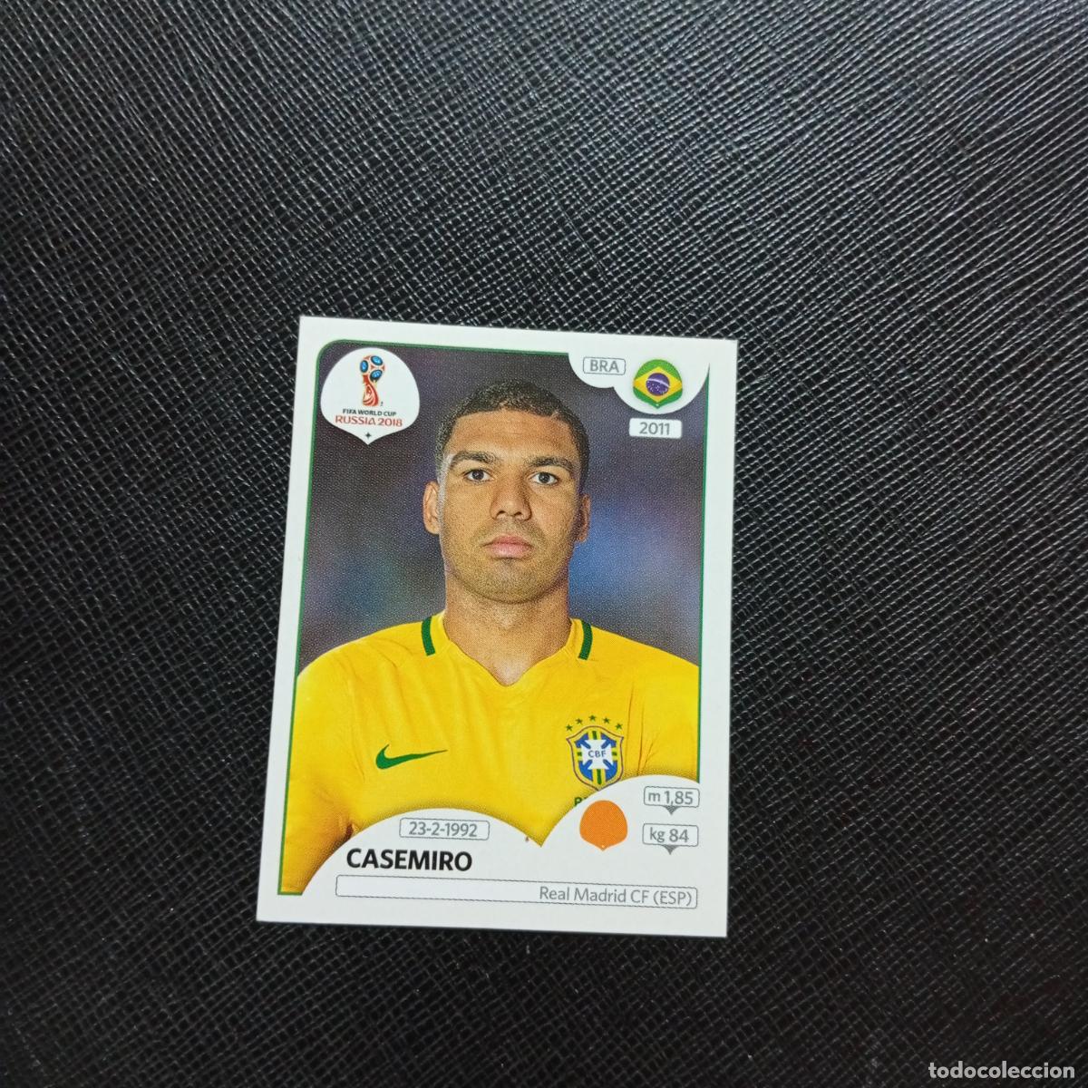 Cromos de f&uacute;tbol: 364 CASEMIRO BRASIL PANINI MUNDIAL RUSIA 2018 CROMO FUTBOL 18 - SIN PEGAR - CJ2 ....