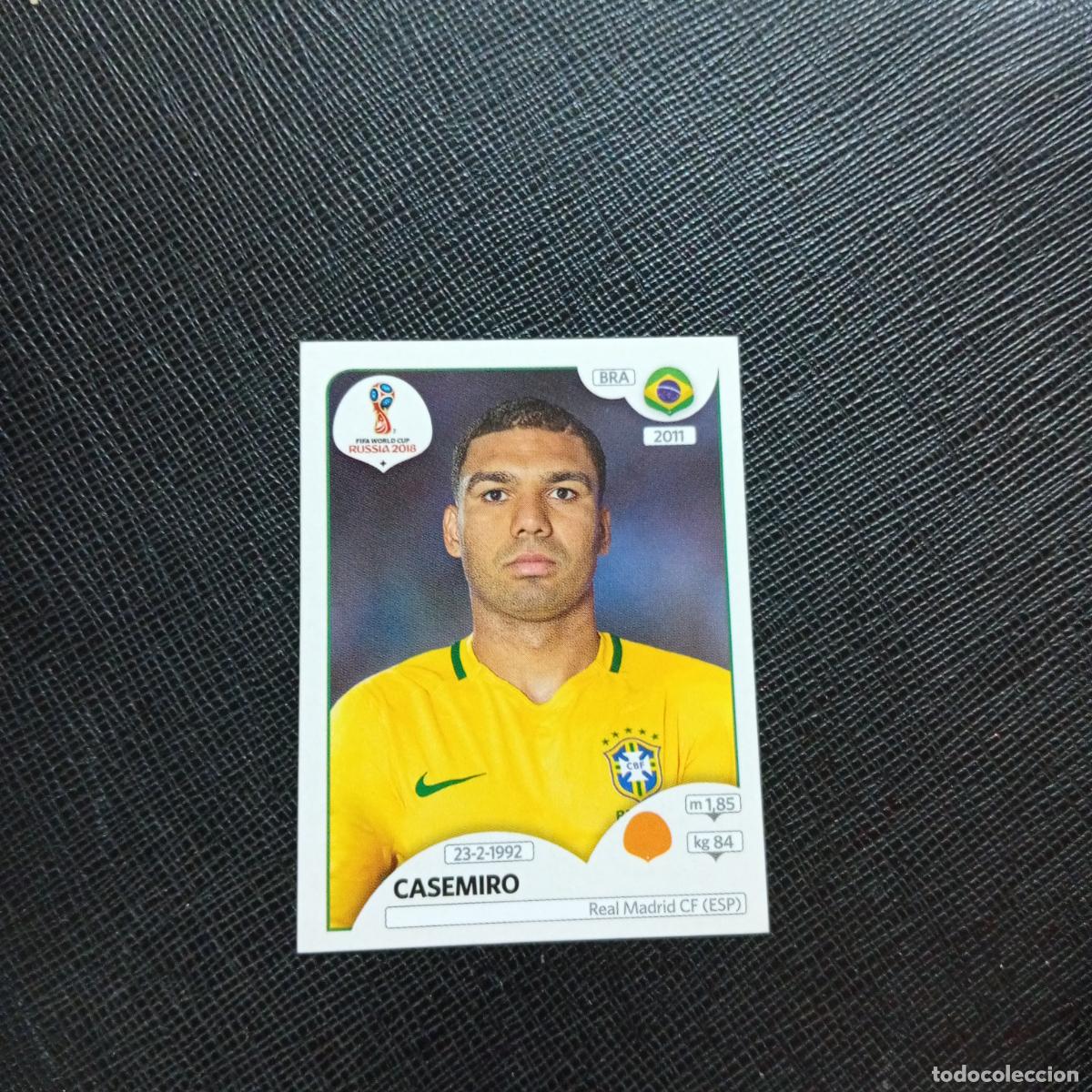 Cromos de f&uacute;tbol: 364 CASEMIRO BRASIL PANINI MUNDIAL RUSIA 2018 CROMO FUTBOL 18 - SIN PEGAR - CJ2 .....