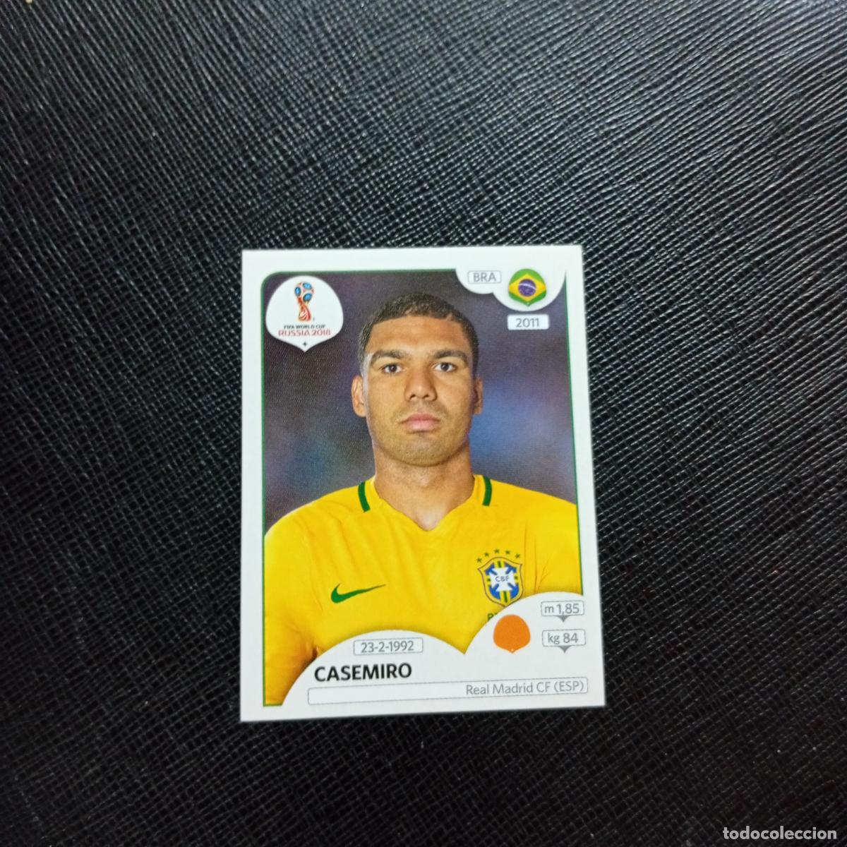 Cromos de f&uacute;tbol: 364 CASEMIRO BRASIL PANINI MUNDIAL RUSIA 2018 CROMO FUTBOL 18 - SIN PEGAR - CJ2 ......