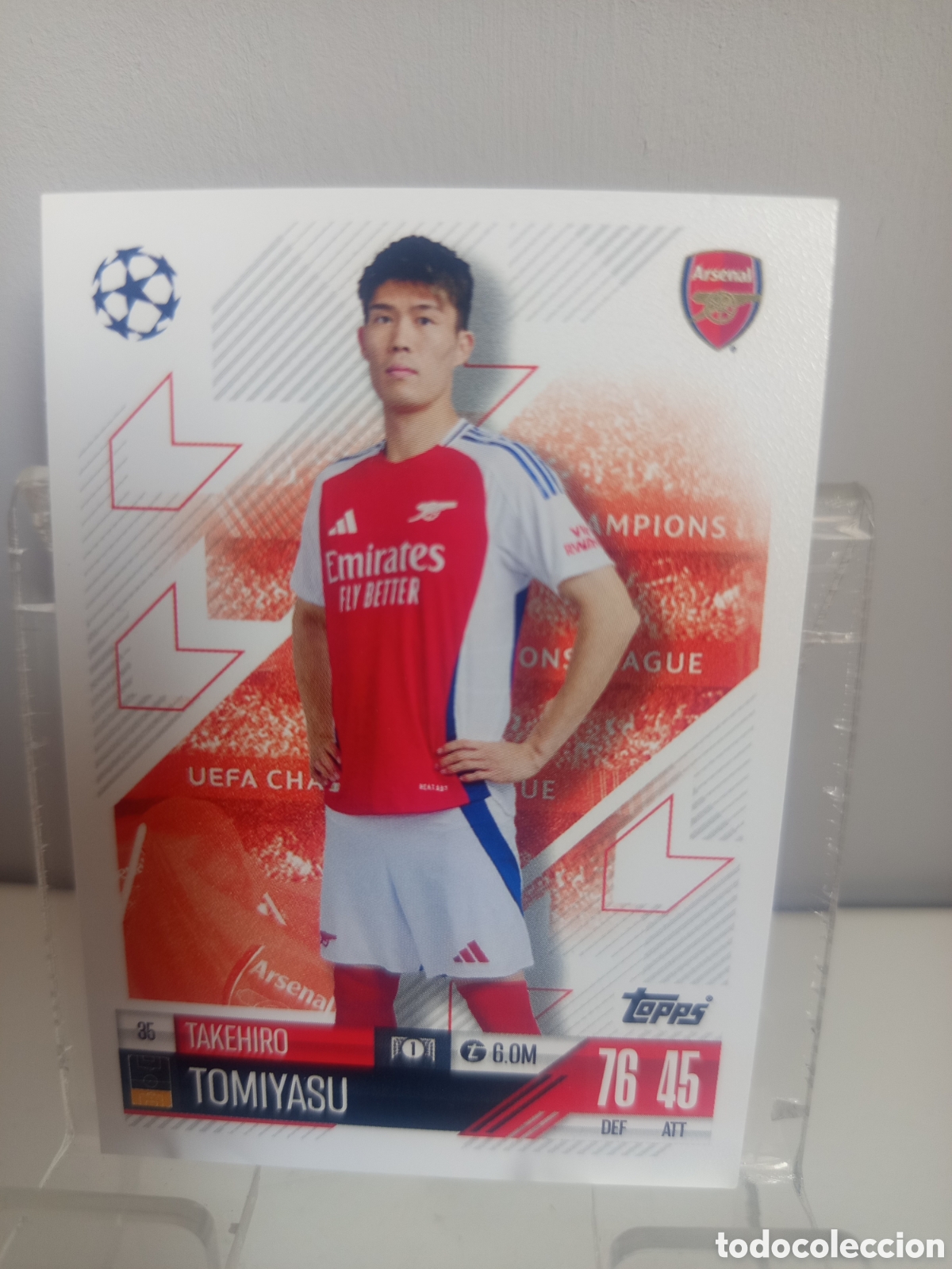 Cartes &agrave; collectionner de Football: ❇️ CROMO CARD ⚽ TOMIYASU ARSENAL 35 2024 2025 24 25 MATCH ATTAX CHAMPIONS LEAGUE TOPPS ❇️