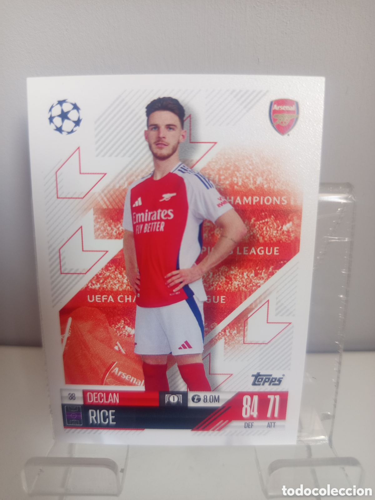 Cartes &agrave; collectionner de Football: ❇️ CROMO CARD ⚽ RICE ARSENAL 38 2024 2025 24 25 MATCH ATTAX CHAMPIONS LEAGUE TOPPS ❇️