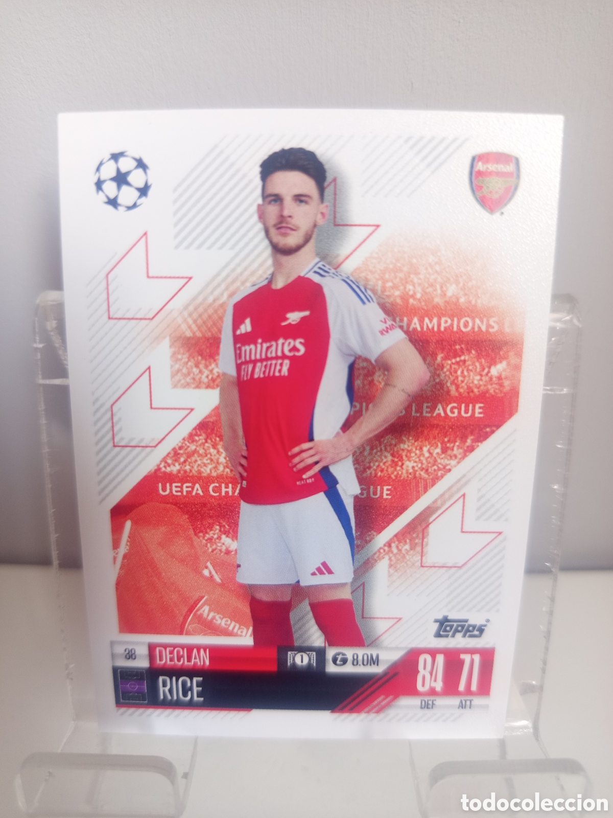 Cartes &agrave; collectionner de Football: ❇️ CROMO CARD ⚽ RICE ARSENAL 38 2024 2025 24 25 MATCH ATTAX CHAMPIONS LEAGUE TOPPS ❇️